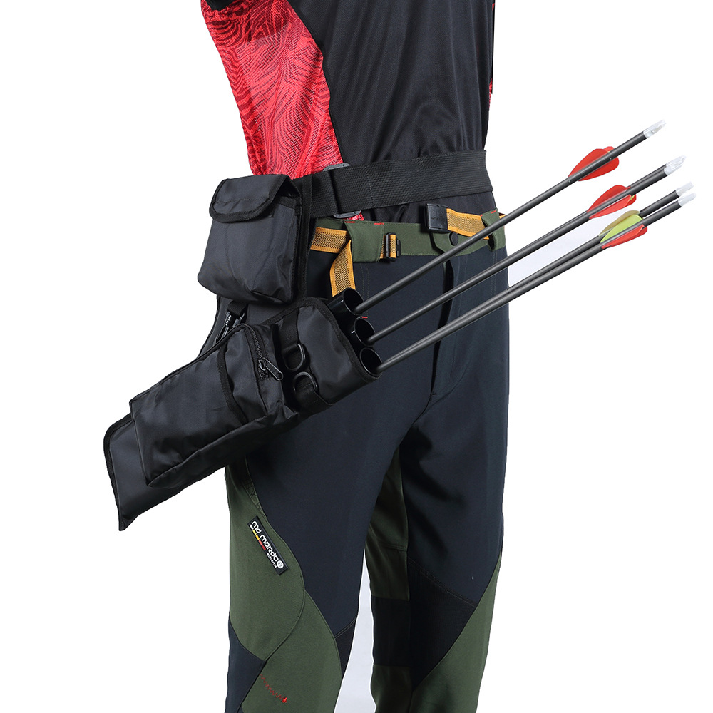 跨境pvc牛津布箭囊户外射箭袋打猎三管箭袋腰跨式弓箭配件箭包