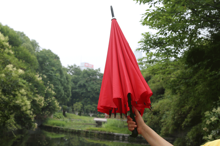 定制广告伞_时尚16加固防风雨伞 长柄半自动晴雨伞 定制厂家批发 - 阿