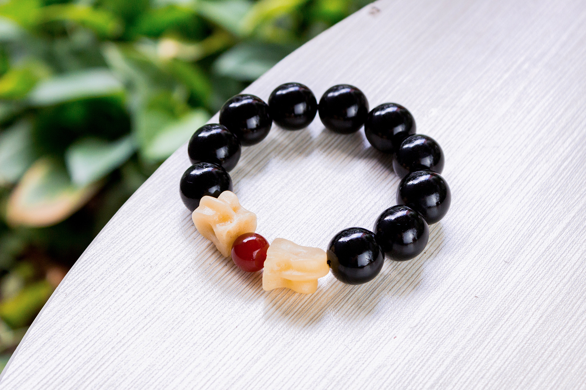 水牛角工艺品手串牛角手链佛珠大气文玩饰品男士