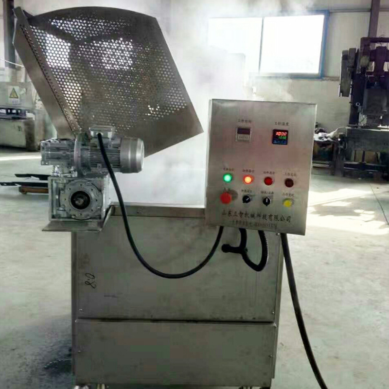 小型薯片薯条油炸设备 自动上料油炸机锅巴食品油炸锅