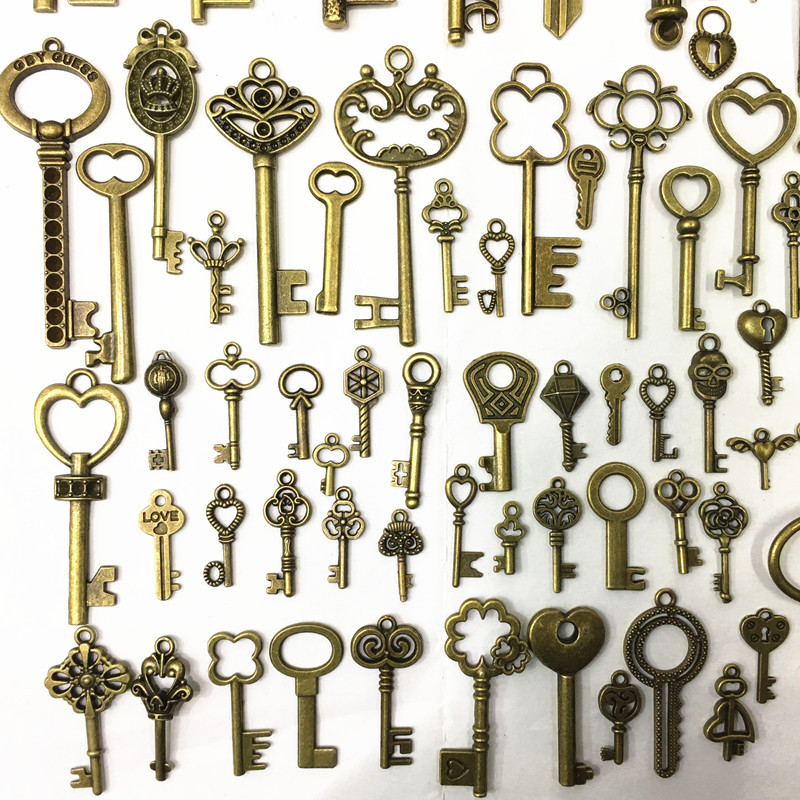 Factory Direct Supply Diy Metal Accessories Retro 90 Key Clothing Notebook Accessories Zakka