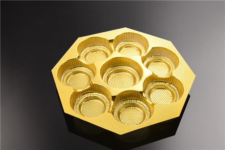 pvc塑料月饼托 八角月饼吸塑包装礼盒内托 义乌厂家定制批发