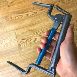 砖夹子红砖粗细水泥木工具砖夹 砖钳 带弹簧砖头钳子砖夹子多孔