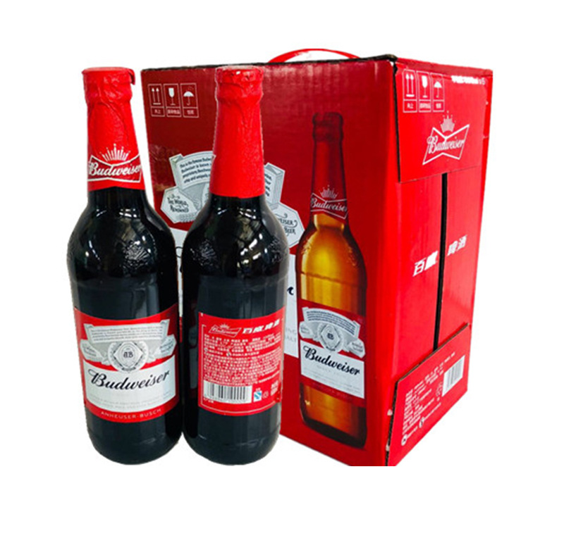 百威啤酒600ml(1×6)包装规格 厂家直销现货供应啤酒量大从优