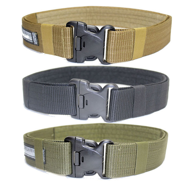黑鹰腰带尼龙战术腰带美式s帆布外腰带工装武装军训特战作训腰带