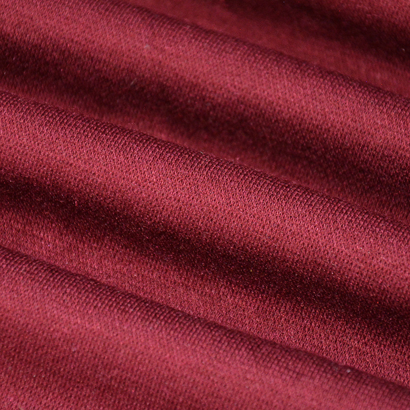 膨体腈纶底抓毛保暖针织布 (面料) (5)