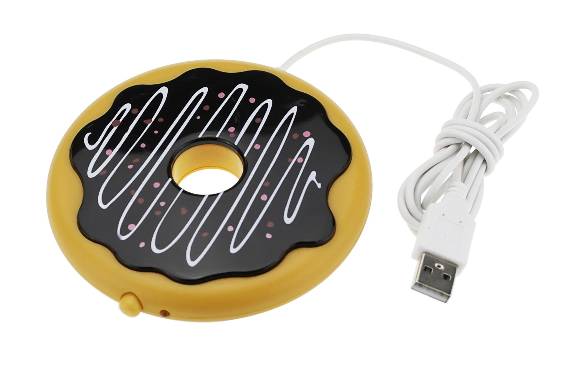 创意usb保温杯垫 饼干加热垫 甜甜圈 暖杯垫 卡通甜甜圈杯垫