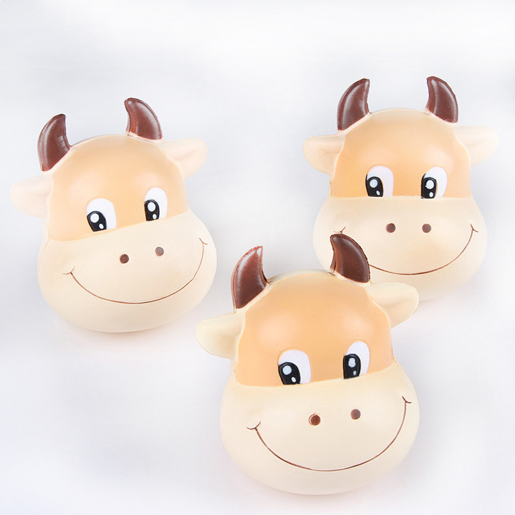 pu慢回弹squishy仿真大牛头pu发泡工艺记忆海绵捏捏乐玩具