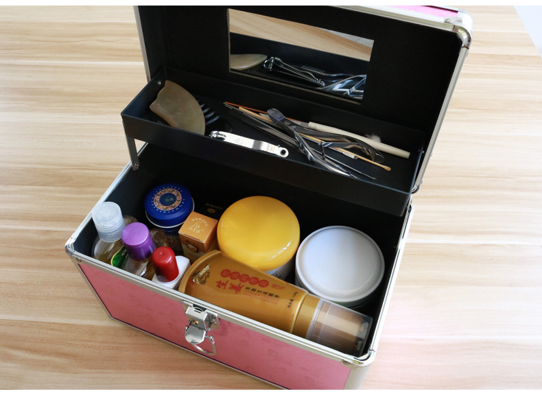 铝合金足疗按摩技师上钟手提工具箱足浴修脚师专用箱美容院收纳盒