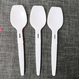 厂家直销一次性塑料pp优质折叠勺 酸奶勺高档果冻勺 直销甜品勺