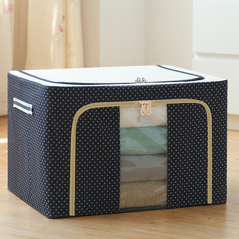 household wardrobe folding storage box clothes storage box fabric clothing quilt oversized toy storage box wholesale