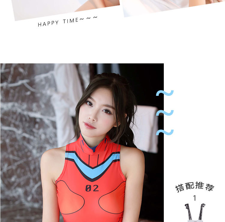 厂家直供情趣内衣女 动漫死库水高叉连体衣1716