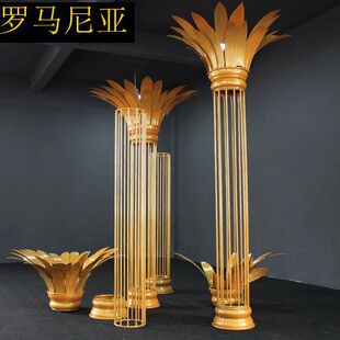 2018新款婚庆道具铁艺路引罗马尼亚装饰柱子婚礼舞台背景现场布置