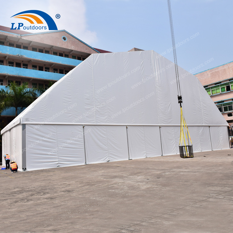 Polygon Arch Outdoor Tent Logistics Warehouse Industrial Tent Warehouse Storage Aluminum Alloy Wedding Auto Show Tent