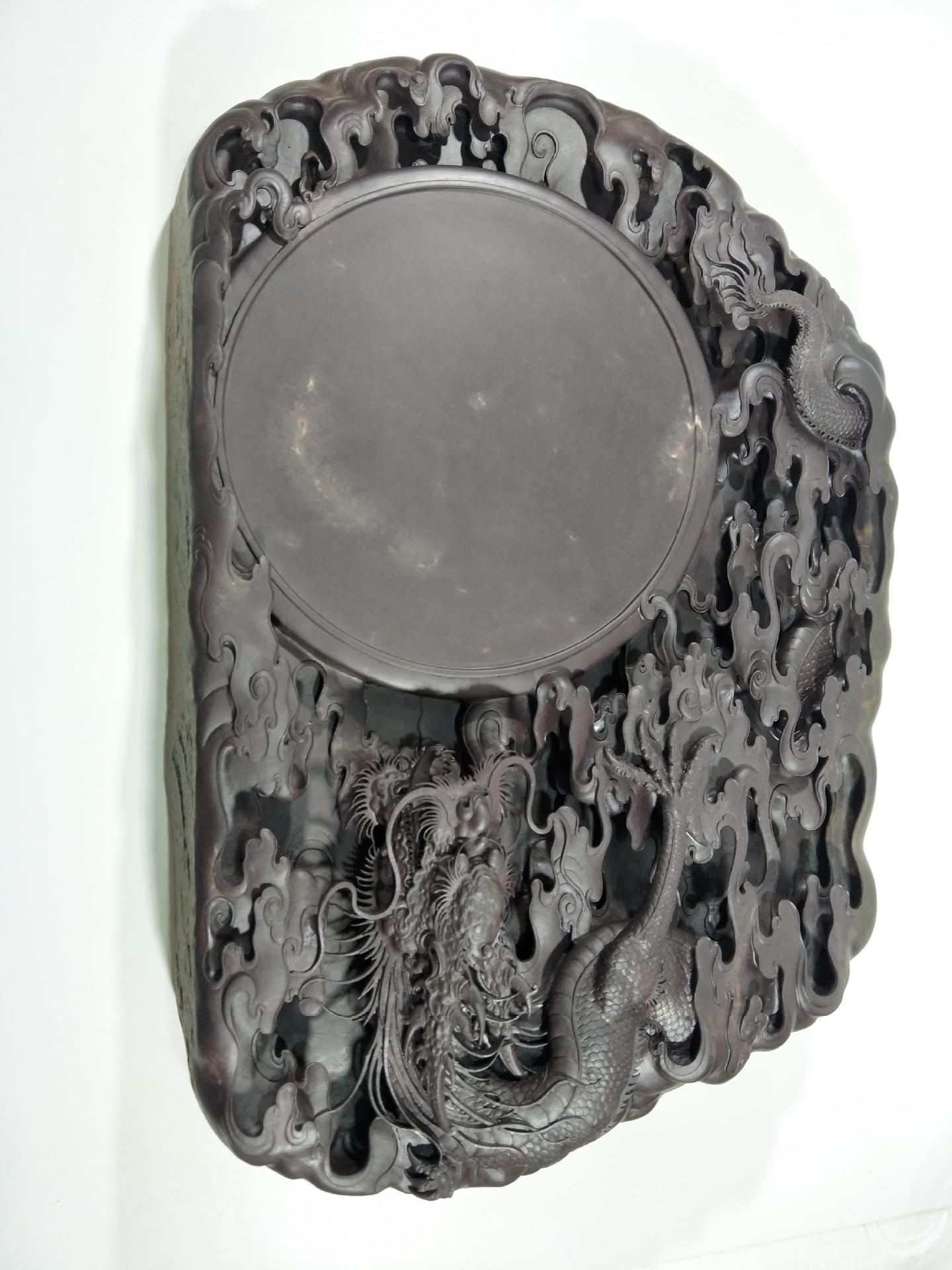 广东肇庆端砚老坑仔腾龙升月砚台厂家供应文房四宝高档精品收藏砚