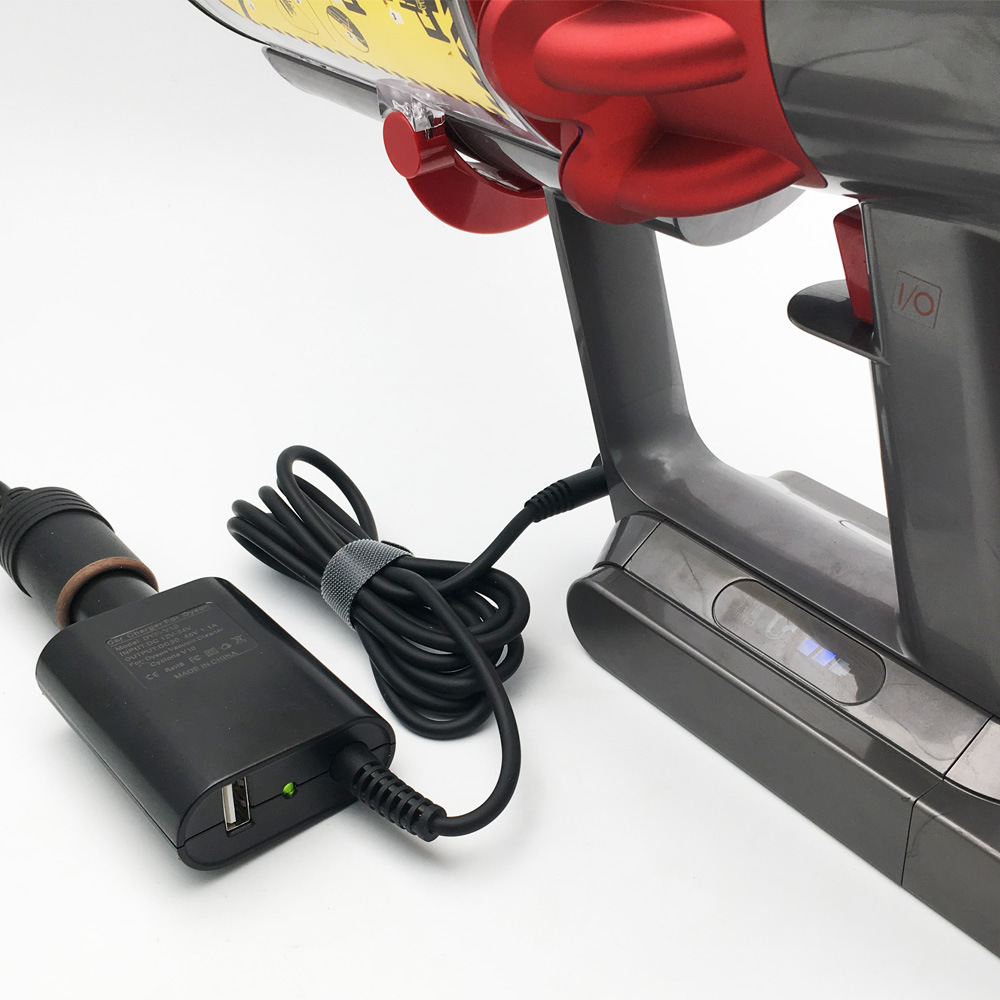 适配戴森dyson 30.45v 车充车载充电器适用 dyson v10 cyclone