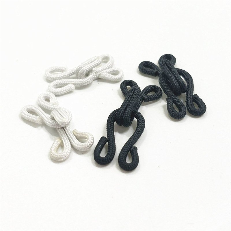 时尚包布风纪扣 大衣领钩皮草扣钨绳纽扣 衬衫挂钩内衣隐形纽扣