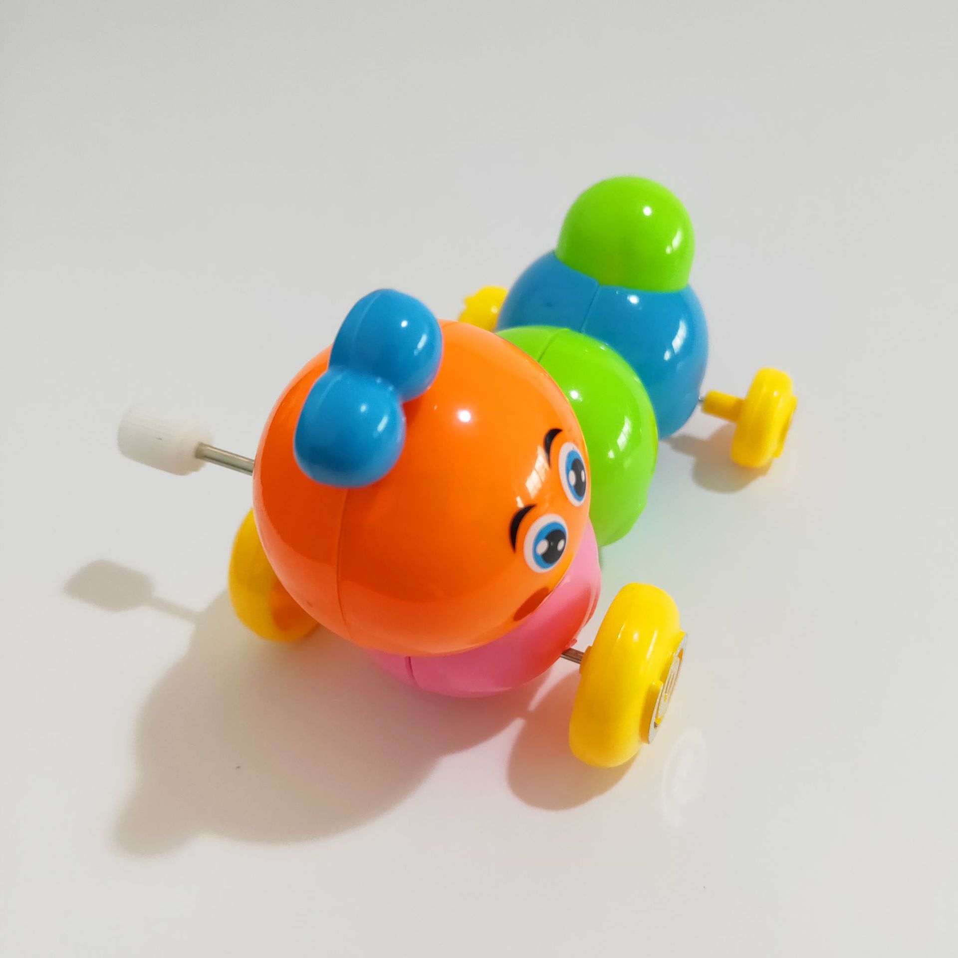 儿童上链七彩毛毛虫 儿童益智玩具发条毛毛虫色彩鲜艳可爱扭动