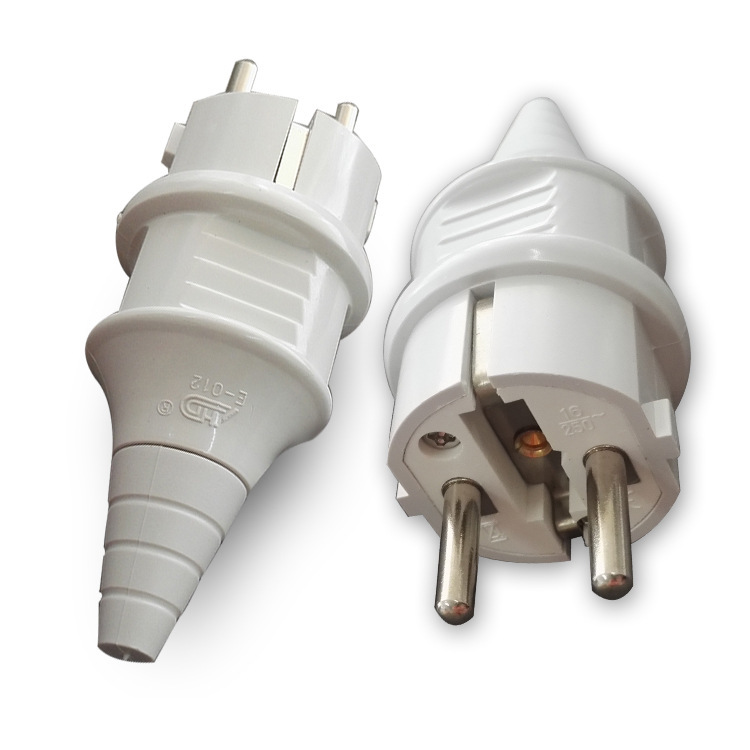 欧标接线插头 ac电源插座 欧规接线头工业防水插头 e-012 ip45