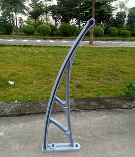 批发遮阳篷支架顶棚塑钢架子耐力板雨棚无声雨搭支撑架厂家直销