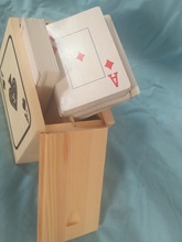 厂家直销松木双副扑克牌盒双副扑克牌盒支持定做欢迎购买