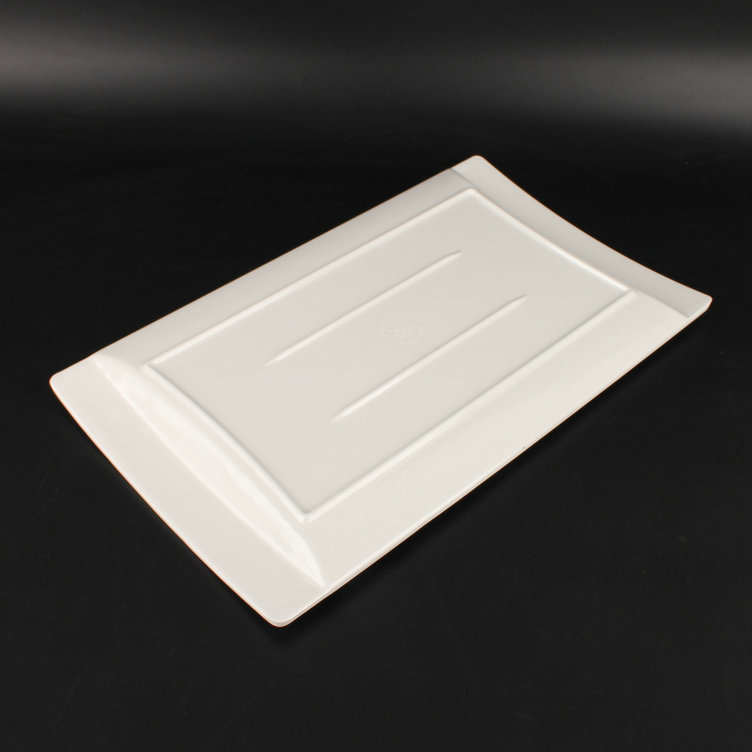 批发a5密胺餐具酒店火锅餐具火锅肉盘日式创意宽边手柄盘长方盘