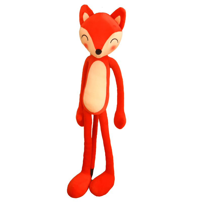 厂家定制可爱超长毛绒红狐狸玩偶 毛绒公仔 狐狸玩偶 创意礼物