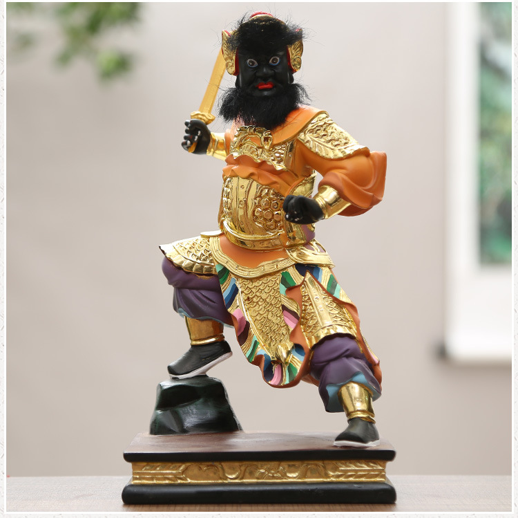 慈慧佛像家用周仓关平佛像关公左右护法风水供奉摆件树脂佛像