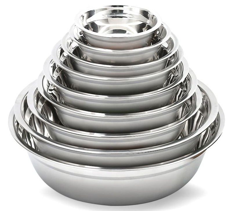 410不锈钢汤盆系列16-28cm家用盆带磁餐具礼品多用汤碗二元店小盆