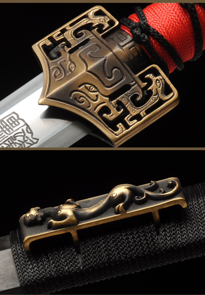 中款汉剑 八面汉剑 三种可选 沈广隆剑铺龙泉传统宝剑 未开刃