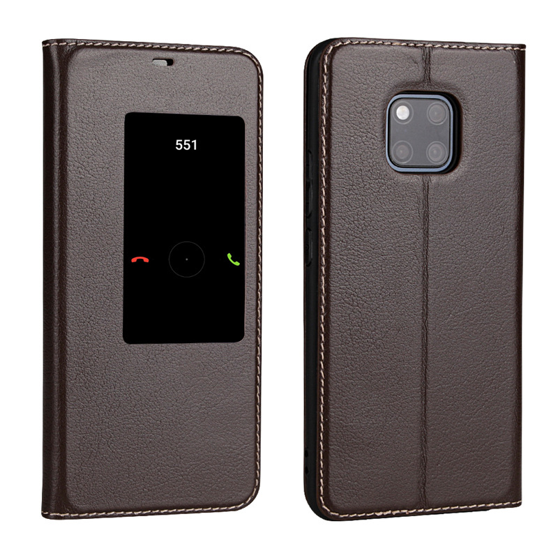 华为mate20牦牛皮开天窗商务手机套mate20 pro翻盖磁吸真皮保护套
