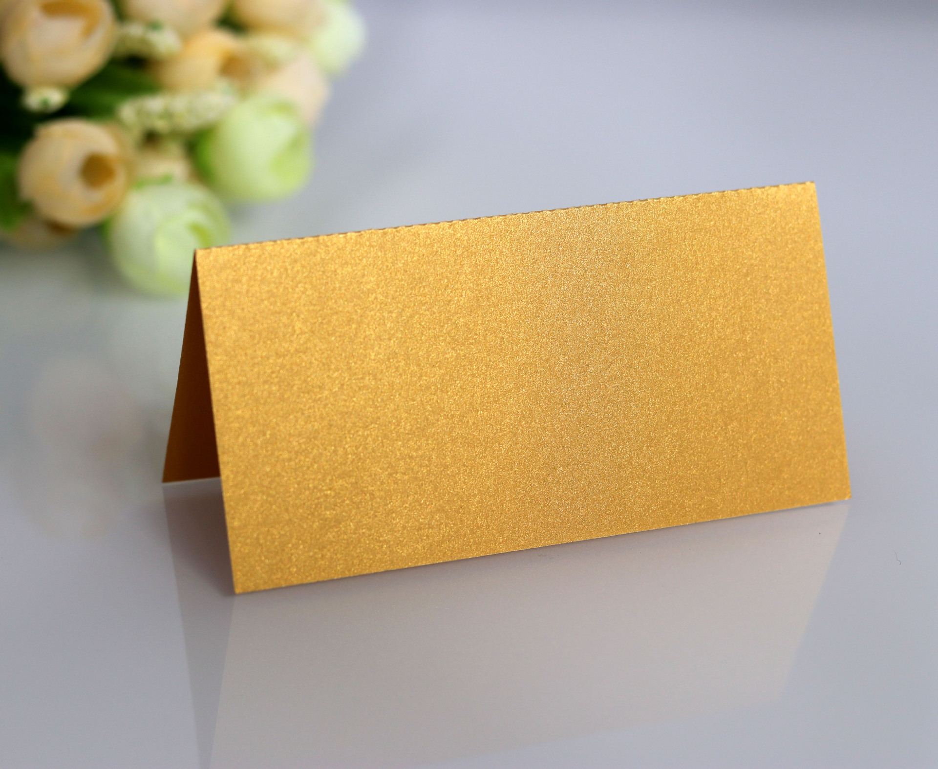 销亚马逊 婚庆席位卡 激光立体卡片 珠光签到台 冰白色姓名座位卡