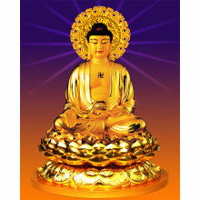 钻石画diy 金色佛像新款外贸满钻客厅装饰画厂家直销贴钻十字绣