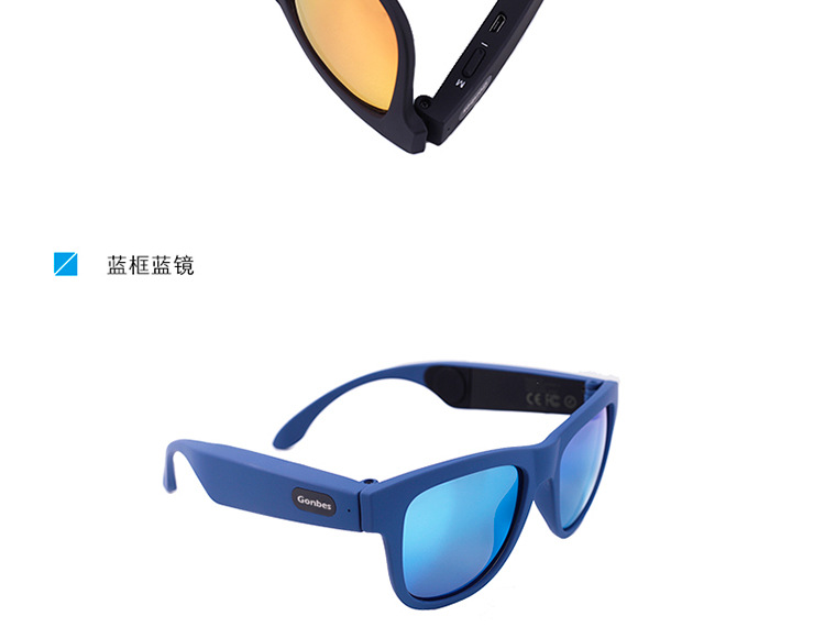 广百思g1骨传导耳机眼镜无线蓝牙眼镜听歌打电话智能偏光太阳眼镜