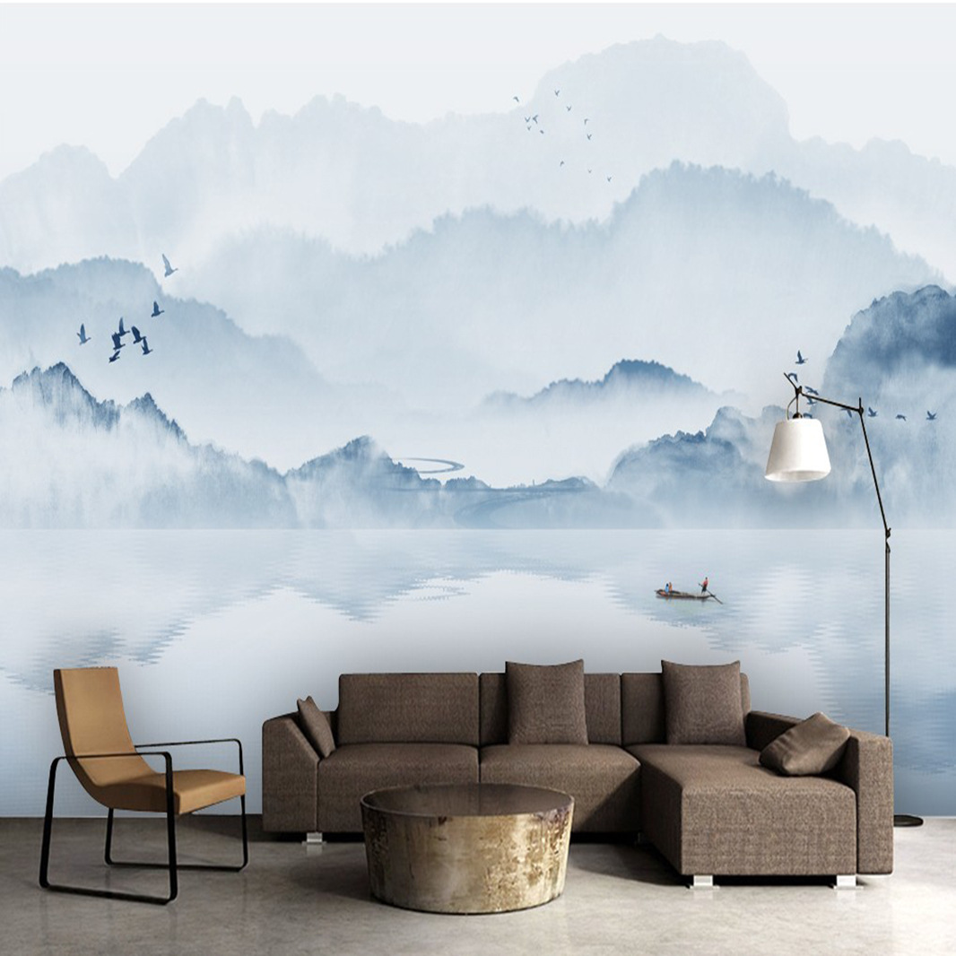 壁布山水画,山水墙布,墙壁山水画(第10页)_大山谷图库