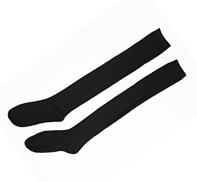 学院风日系黑白三道条纹学生过膝足球袜子长高筒袜萝莉情趣主题