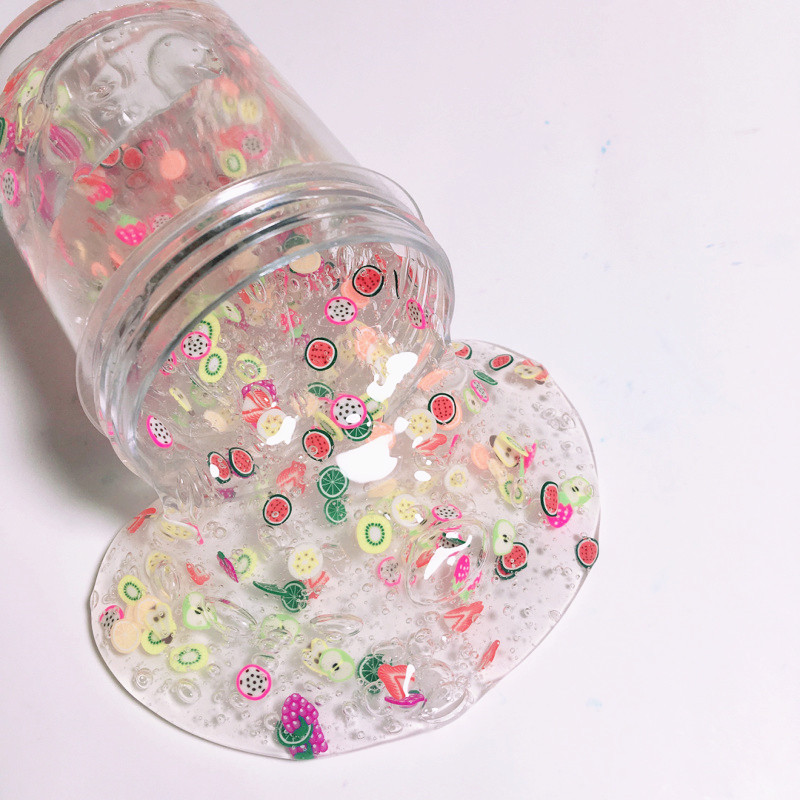 软陶透明史萊姆美拍ins 切片水晶泥 slime 60ml