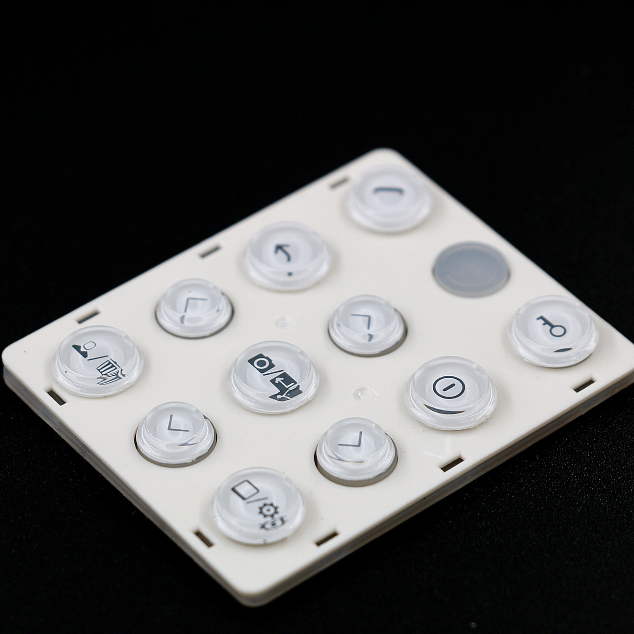 厂家生产开模 塑胶遥控器按键/ 白色水晶按键/ 学习机按键/ 透光