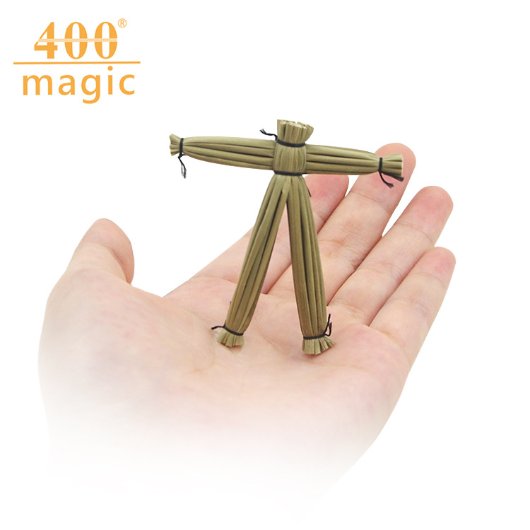 巫毒娃娃幻术 意念巫术玩偶 灵异稻草人 万圣节 恐怖魔术道具批发