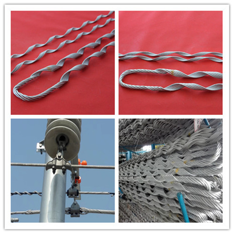 m预绞式金具 铝包钢预绞丝 出口镀锌钢丝 内蒙兴安厂家