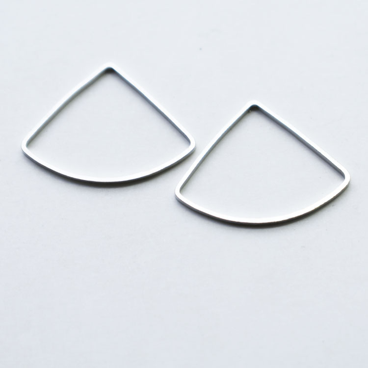 扇形半圆形挂件21*15mm配饰项链服饰鞋饰diy饰品配件