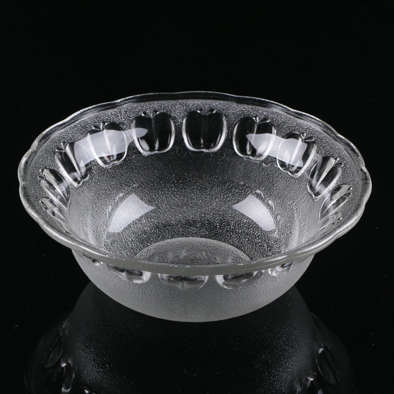 玻璃碗盘套装 简约甜点碗沙拉水晶碗 水果盘玻璃碗大号泡面碗