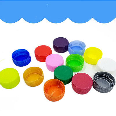 彩色塑料瓶盖儿童创意手工diy材料环保幼儿园粘贴画矿泉水瓶盖子