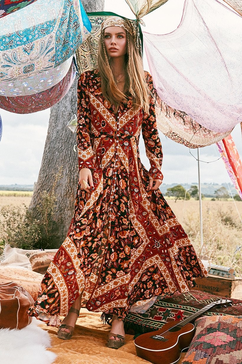 wish亚马逊ebay欧美跨境春夏新品波西米亚长裙18175