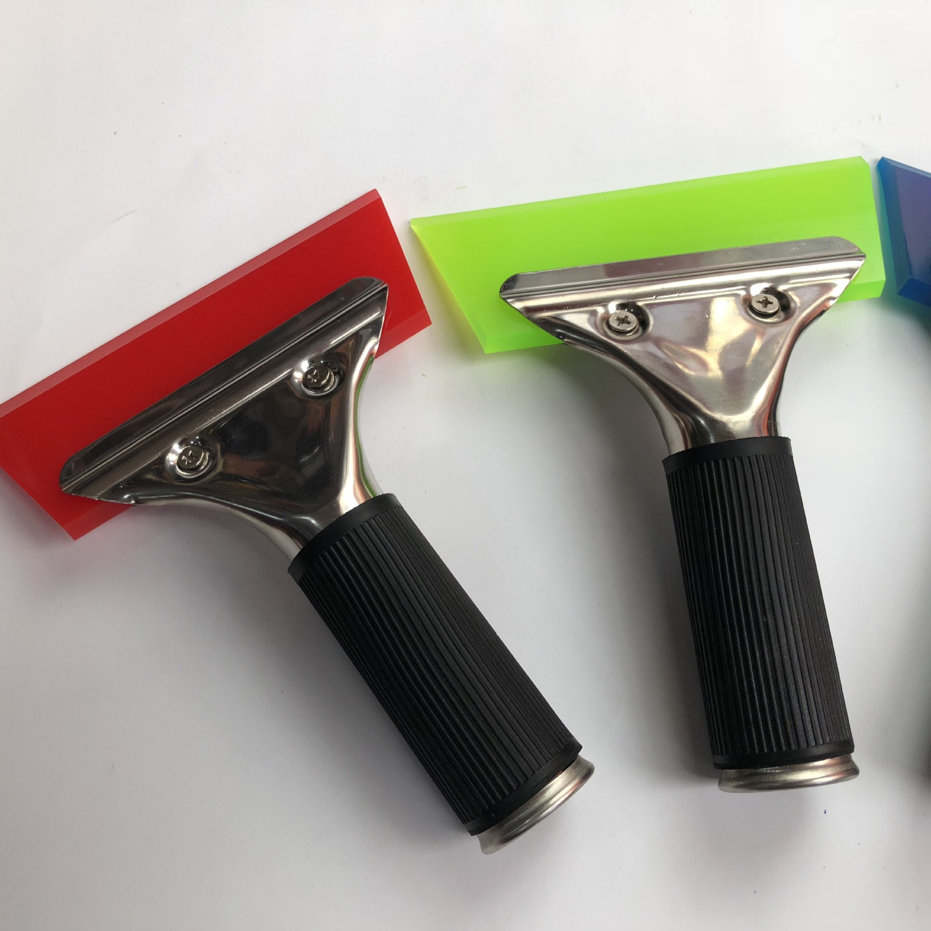 牛津刮板短柄贴膜 金属工具硅胶玻璃刮水挤水牛筋刮板美缝剂洗车