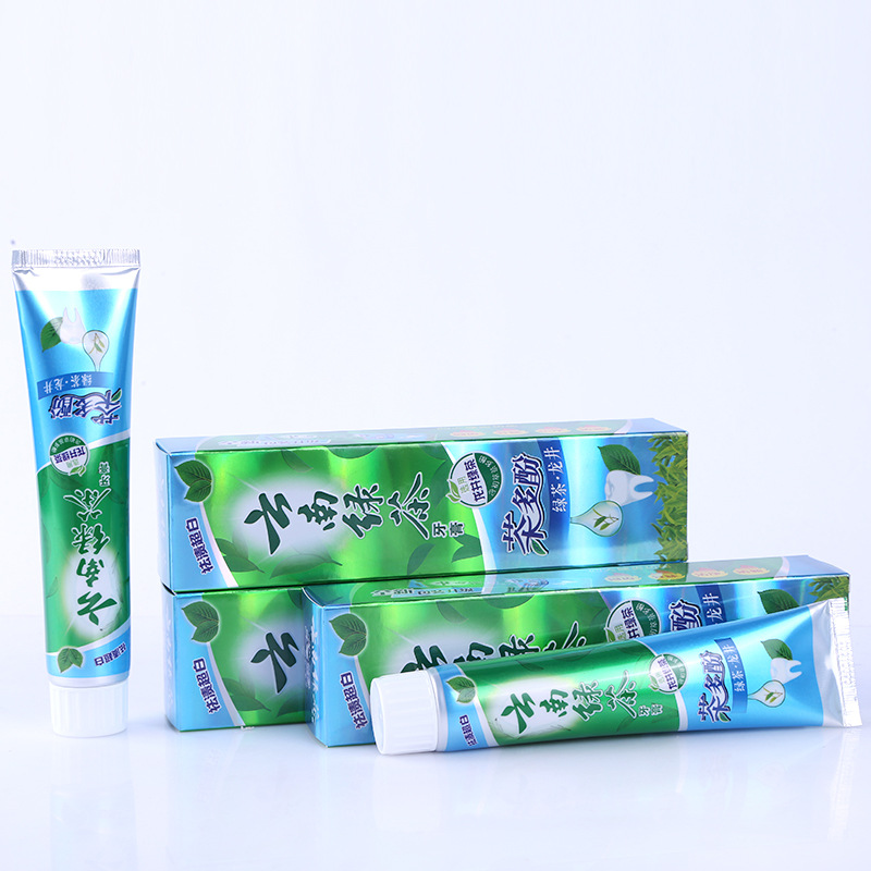 Factory Direct Supply Yunnan Green Tea 100G Adult Toothpaste Gift Welfare Wholesale Yunnan Green Tea Toothpaste