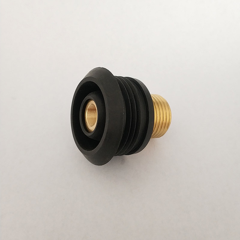 小便器进水尾塞全铜螺牙感应水管连接配件小便斗陶瓷后进水密封圈