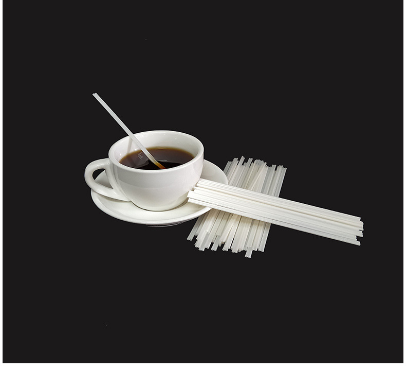 pla可降解玉米淀粉吸管 环保咖啡调棒 一次性吸管 白色纸吸管