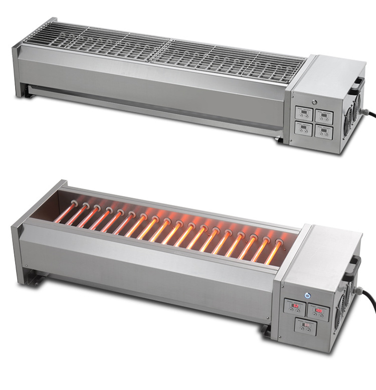 商用黑金管无烟电烧烤炉环保电热烤串炉烧烤机光波炉烤鱼包邮