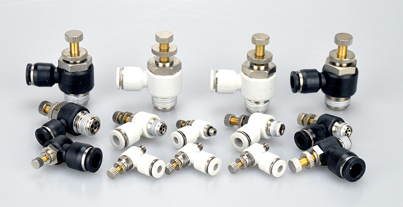 fssto德士托气动接头dsl气缸调速l型节流阀节气阀快速高压接头